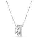 Gargantilla Swarovski Hipérbola Baño Rodio y Cristales Blancos 5737064
