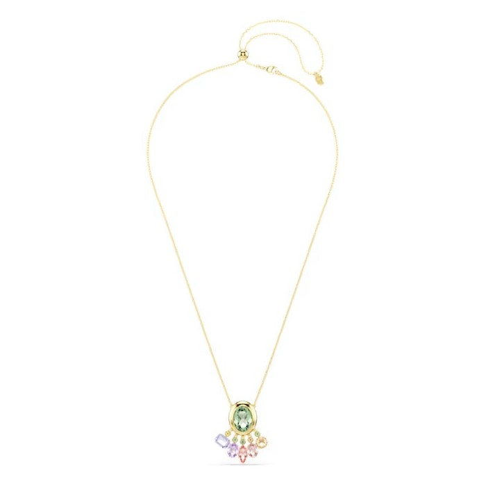 Gargantilla Swarovski Gema Baño Oro y Cristales...