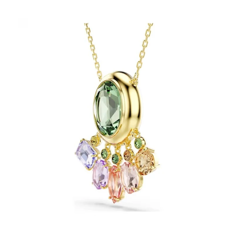 Gargantilla Swarovski Gema Baño Oro y Cristales Multicolor 5741587