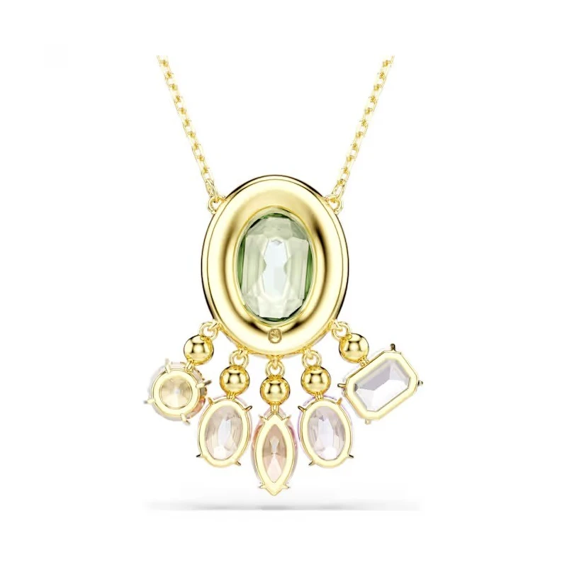 Gargantilla Swarovski Gema Baño Oro y Cristales Multicolor 5741587