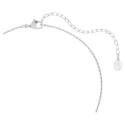 Gargantilla Swarovski Angelic Flor Baño Rodio, Cristales Blancos y Perla 5755817