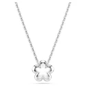 Gargantilla Swarovski Angelic Flor Baño Rodio, Cristales Blancos y Perla 5755817