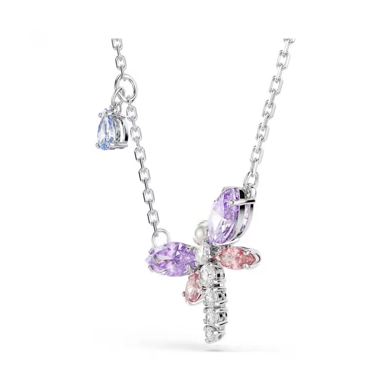 Gargantilla Swarovski Ariana Grande Libélula Baño Rodio y Cristales Multicolor 5737383
