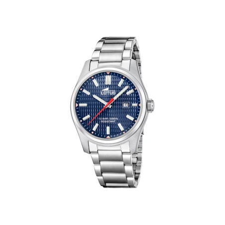 Reloj Lotus Plateado y Azul Analógico Hombre 19060/4