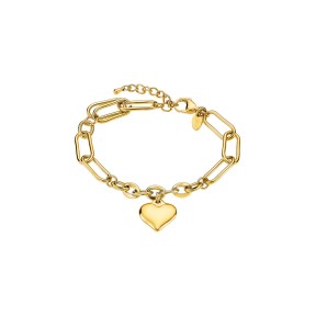 Pulsera Lotus Style Corazón Acero Baño Oro Mujer LS2334-2/2