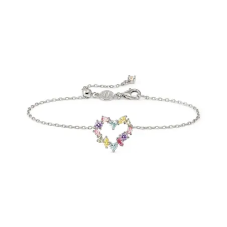 Pulsera Nomination Colour Wave Plata y Corazón Circonitas Multicolor 149892/061