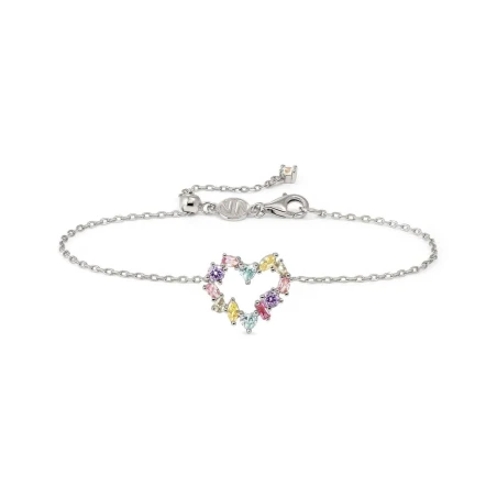 Pulsera Nomination Colour Wave Plata y Corazón Circonitas Multicolor 149892/061