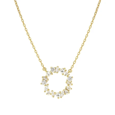 Collar Nomination Colour Wave Plata Baño Oro y Círculo Circonitas Blancas 149894/020