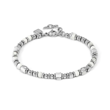 Pulsera Nomination Instict Style Bola plata y Piedras Howlite Blanca 027935/048