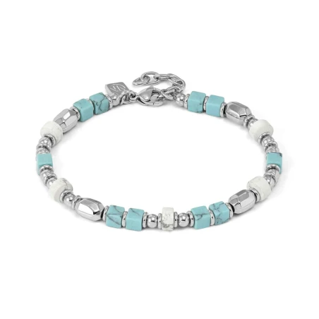 Pulsera Nomination Instict Style Bola plata y Piedras Howlite Blanca y Turquesa 027936/099