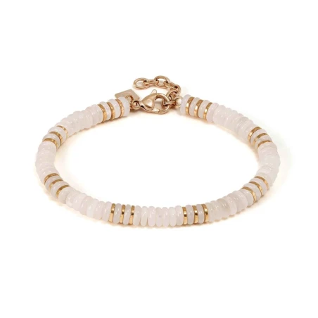 Pulsera Nomination Instict Style plata Baño Oro y Piedras Cuarzo Rosa 027938/103