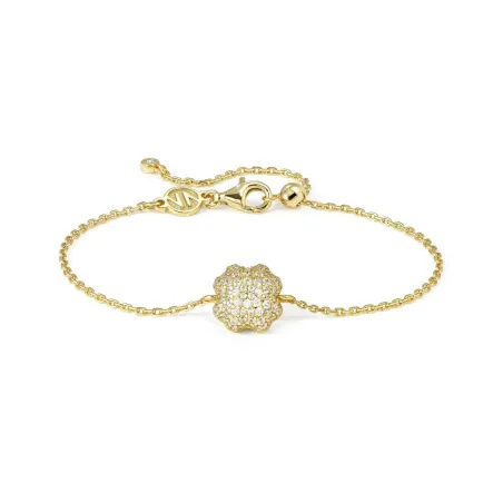 Pulsera Nomination Lifeproerty Flor plata Baño Oro y Circonitas Blancas 242711/003