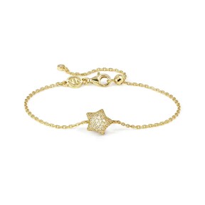 Pulsera Nomination Lifeproerty Estrella Plata Baño Oro y...