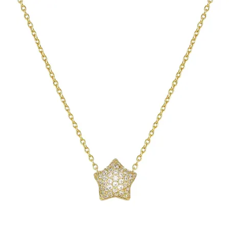 Collar Nomination Lifepoetry Estrella Plata Baño Oro y Circonitas Blancas 242714/009