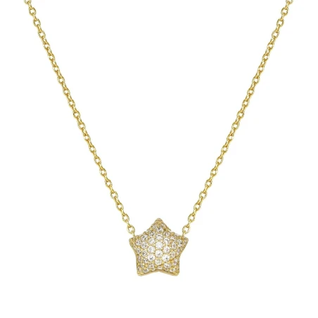 Collar Nomination Lifepoetry Estrella Plata Baño Oro y Circonitas Blancas 242714/009