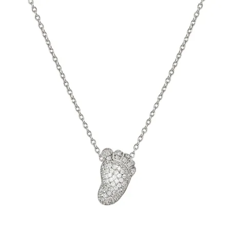 Collar Nomination Lifepoetry Pie Plata y Circonitas Blancas 242714/045