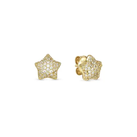 Pendientes Nomination Lifeproerty Estrella Plata Baño Oro y Circonitas Blancas 242717/009