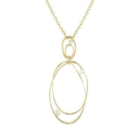 Collar Nomination My Rebel Heart Plata Baño Oro y Circonitas Blancas 242823/012