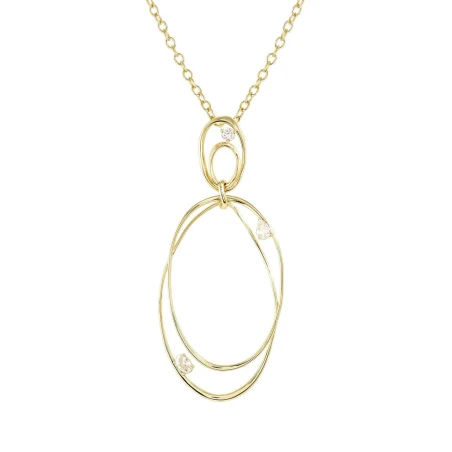 Collar Nomination My Rebel Heart Plata Baño Oro y Circonitas Blancas 242823/012