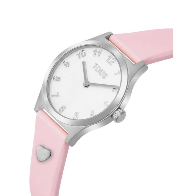 Reloj TOUS Watches Epic Icon Charms Plateado y Rosa Analógico Niña 3000148900
