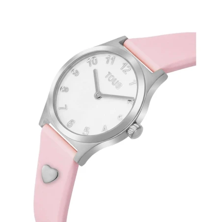 Reloj TOUS Watches Epic Icon Charms Plateado y Rosa Analógico Niña 3000148900