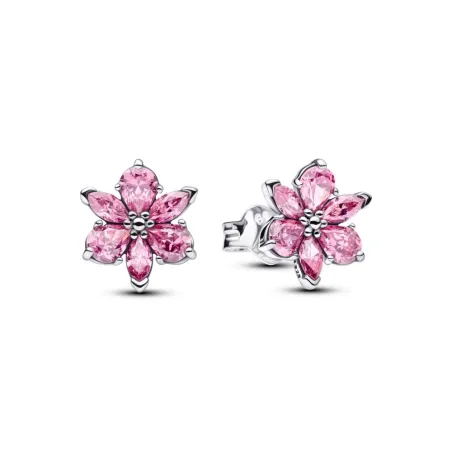 Pendientes Pandora Flor Herbario Rosa Brillante 292633C02