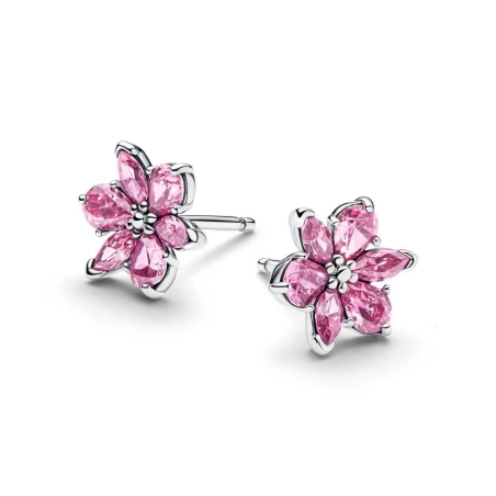 Pendientes Pandora Flor Herbario Rosa Brillante 292633C02