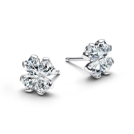 Pendientes Pandora Trébol de la Suerte Brillantes 294500C01