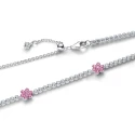 Collar Pandora Tenis Flores Rosa 394561C01