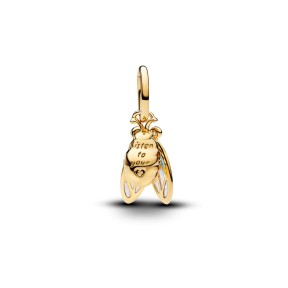 Charm Pandora Colgante Cigarra Baño Oro 764490C01 2