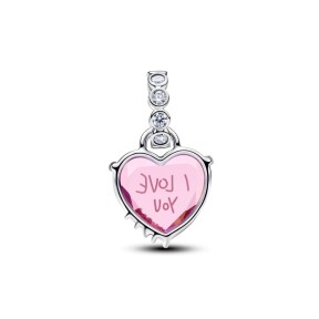 Charm Colgante Pandora Corazón "I LOVE YOU MOM" 794464C01 2
