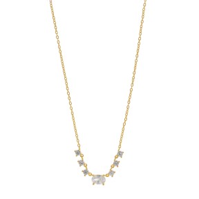 Collar Salvatore Plata Baño Oro y Circonitas Blancas...