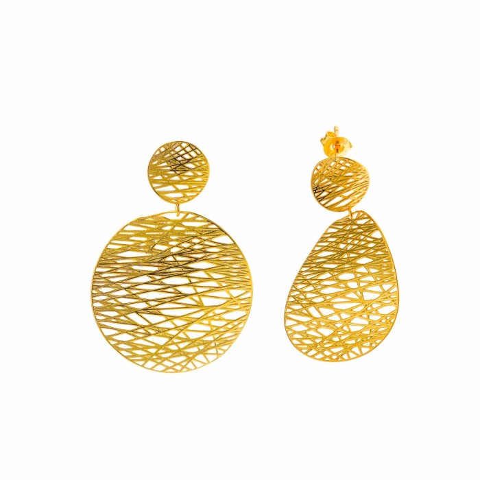 Pendientes Salvatore Círculos Calados Filigrana...