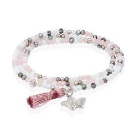 Pulsera Marina García Zen Mármol y Ángel Plata Baño Rodio...