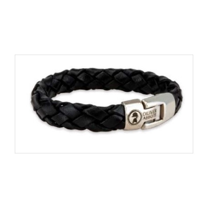 Pulsera Oliver Abbott Holborn Cuero Negro...