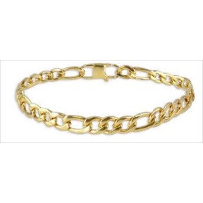 Pulsera Olliver Abbot Kenton Acero Baño Oro Hombre OA9076