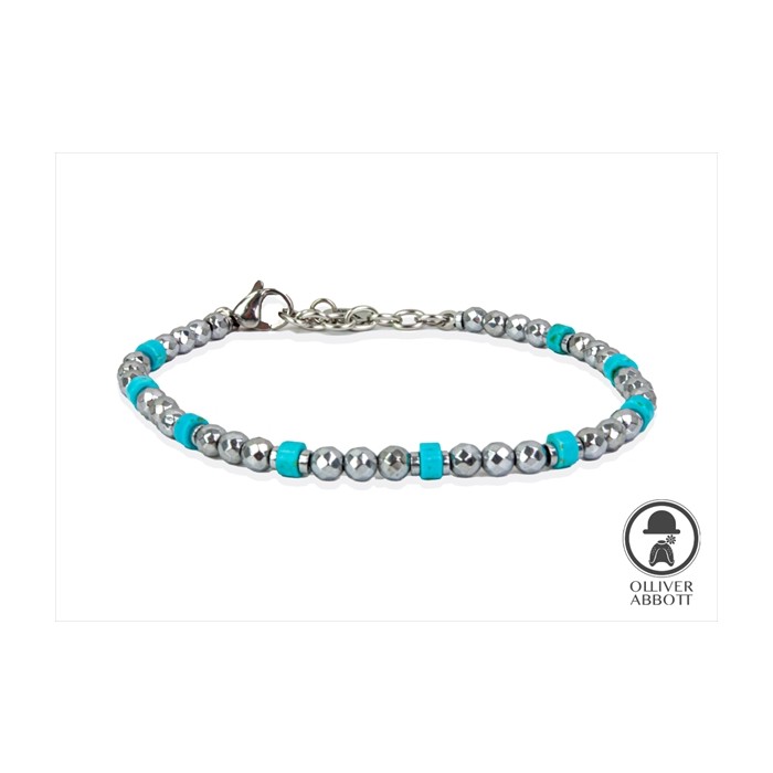 Pulsera Olliver Abbott Green Park Acero y...