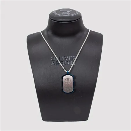 Collar Olliver Abbot Arsenal Chapa Militar Acero OA9073