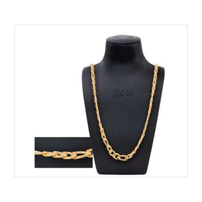 Collar Olliver Abbot Highgate Acero Baño Oro...