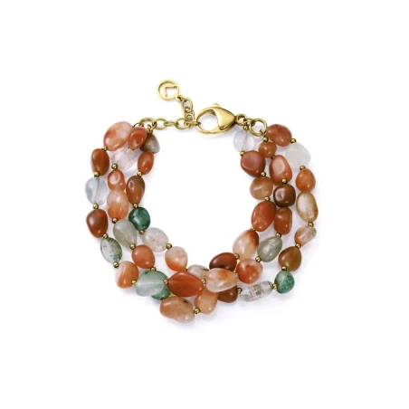 Pulsera Viceroy Fashion Acero Baño Oro y Piedras Naturales 75410P01011 