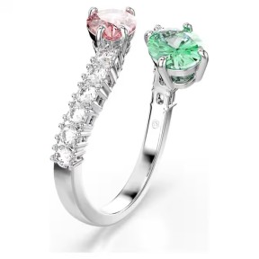 Anillo Abierto Swarovski x Ariana Grande baño Rodio y... 2