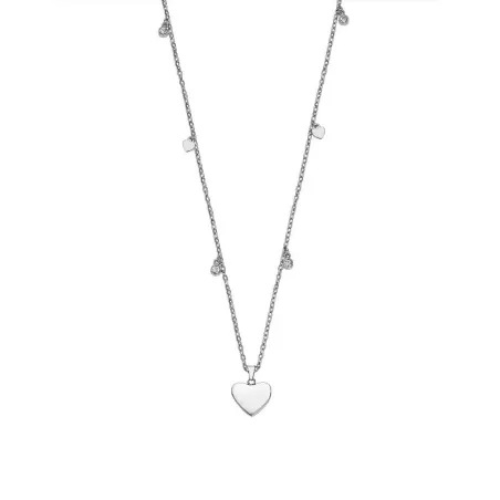 Gargantilla Lotus Style Corazones Acero Inoxidable y Cristales Brillantes LS2558-1/1