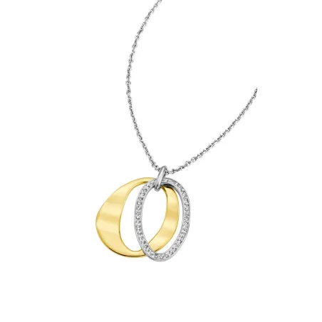 Collar Lotus Style Urban Woman Acero Bicolor y Circonitas LS1672-1/2