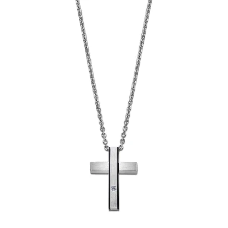 Collar Lotus Style Men In Black Cruz Acero LS2369-1/1