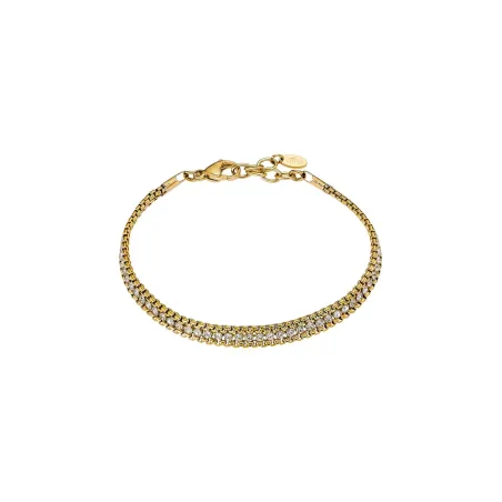Pulsera Lotus Style Old Money Acero Baño Oro y Circonitas Blancas LS2568-2/2