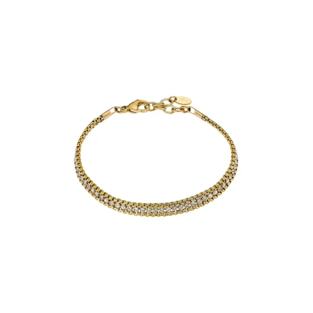 Pulsera Lotus Style Old Money Acero Baño Oro y Circonitas Blancas LS2568-2/2