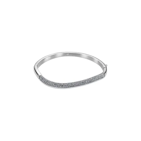 Pulsera Lotus Style Acero Baño Rodio y Circonitas Blancas LS2582-2/1