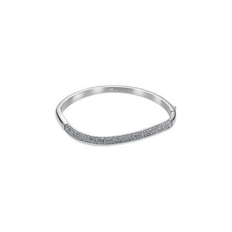 Pulsera Lotus Style Acero Baño Rodio y Circonitas Blancas LS2582-2/1