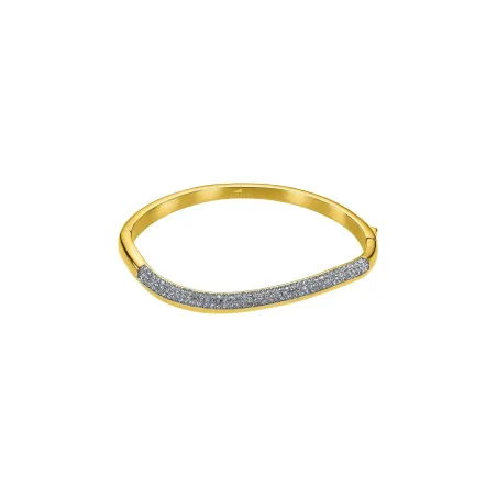 Pulsera Lotus Style Acero Baño Oro y Circonitas Blancas LS2582-2/2
