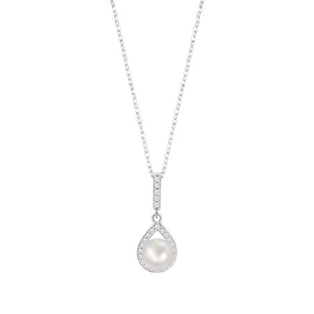 Collar Lotus Silver Pure Essential Plata, Circonitas y Perla LP3198-1/1
